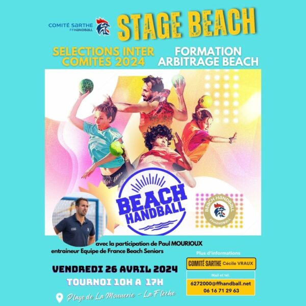 Stage Beach 26 Avril 2024 (publication Instagram)