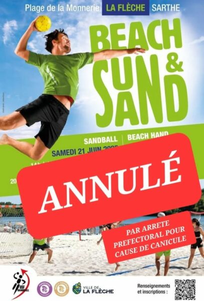 Annulation Beach La Flèche 2025