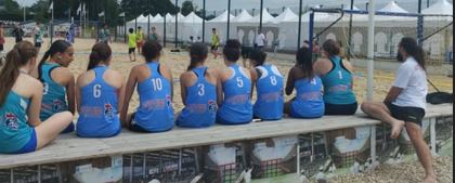Equipe Beach F Sarthe 2025 à Châteauroux